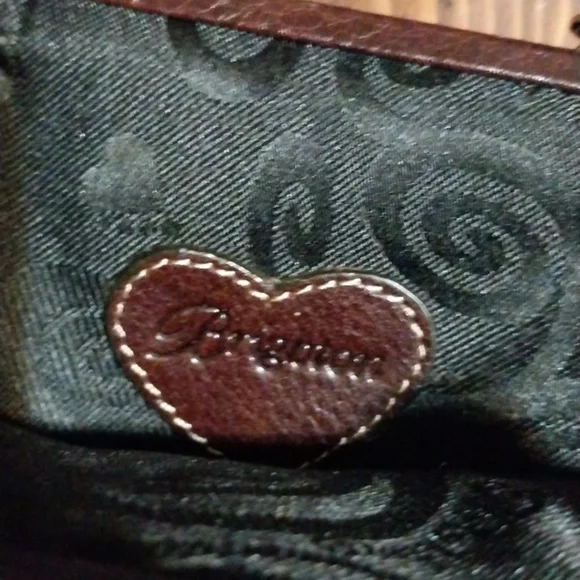 Vintage Brighton Leather Crossbody Bag in Black and Brown - Picture 4 of 7